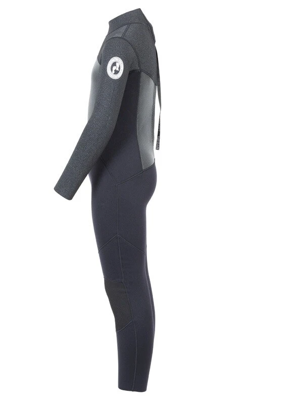 Two Bare Feet Thunderclap Pro 4/3mm Junior Winter Wetsuit (Black / Dark Grey) 3 Two Bare Feet Thunderclap Pro 4/3mm Junior Winter Wetsuit (Black / Dark Grey) - Image 3