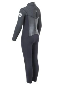 Two Bare Feet Thunderclap Pro 5/4mm Junior Winter Wetsuit (Black / Dark Grey) -Surf Tide Motion kids thunderclap pro dark grey 4 9 1