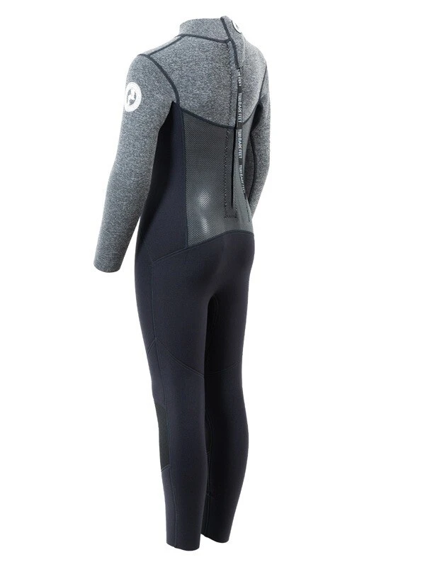 Two Bare Feet Thunderclap Pro 5/4mm Junior Winter Wetsuit (Black / Delta Grey) 4 Two Bare Feet Thunderclap Pro 5/4mm Junior Winter Wetsuit (Black / Delta Grey) - Image 4
