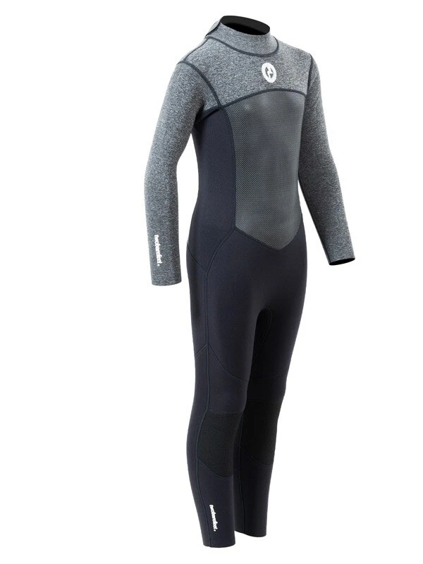 Two Bare Feet Thunderclap Pro 5/4mm Junior Winter Wetsuit (Black / Delta Grey) 8 Two Bare Feet Thunderclap Pro 5/4mm Junior Winter Wetsuit (Black / Delta Grey) - Image 8