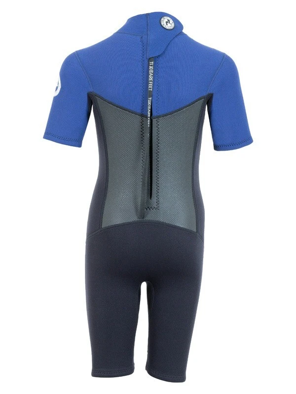 Two Bare Feet Thunderclap Pro 3/2mm Junior Shorty Wetsuit (Black/Blue) 5 Two Bare Feet Thunderclap Pro 3/2mm Junior Shorty Wetsuit (Black/Blue) - Image 5