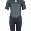 Two Bare Feet Thunderclap Pro 3/2mm Junior Shorty Wetsuit (Black/Dark Grey)
