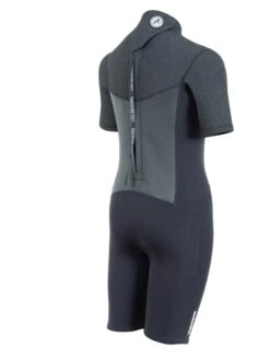 Two Bare Feet Thunderclap Pro 3/2mm Junior Shorty Wetsuit (Black/Dark Grey) -Surf Tide Motion kids thunderclap pro shorty dark grey 6