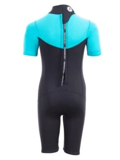 Two Bare Feet Thunderclap 2.5mm Junior Shorty Wetsuit (Aqua / Black) 12 Two Bare Feet Thunderclap 2.5mm Junior Shorty Wetsuit (Aqua / Black) -Surf Tide Motion kids thunderclap shorty wetsuit aqua 5