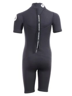 Two Bare Feet Thunderclap 2.5mm Junior Shorty Wetsuit (Black) -Surf Tide Motion kids thunderclap shorty wetsuit black 5