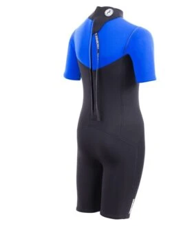 Two Bare Feet Thunderclap 2.5mm Junior Shorty Wetsuit (Blue / Black) -Surf Tide Motion kids thunderclap shorty wetsuit blue 6