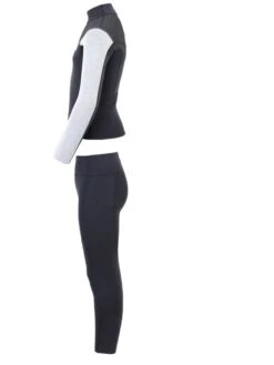 Two Bare Feet Junior Aspect Fleece Lined Zipless Thermal 2.5mm Superstretch Wetsuit Top & Pants Set (Black/Grey/Grey) 11 Two Bare Feet Junior Aspect Fleece Lined Zipless Thermal 2.5mm Superstretch Wetsuit Top & Pants Set (Black/Grey/Grey) -Surf Tide Motion ky41ji 7 1