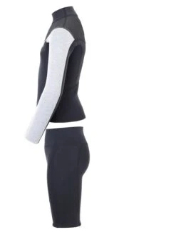 Two Bare Feet Junior Aspect Fleece Lined Zipless Thermal 2.5mm Superstretch Wetsuit Top & Shorts Set (Black/Grey/Grey) 11 Two Bare Feet Junior Aspect Fleece Lined Zipless Thermal 2.5mm Superstretch Wetsuit Top & Shorts Set (Black/Grey/Grey) -Surf Tide Motion kzgrav 0