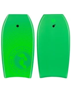 Two Bare Feet Lagoon Double Bodyboard And Bag Bundle (Choice Of 33", 37", 41", 42", 44") -Surf Tide Motion lagoon front and back green 1
