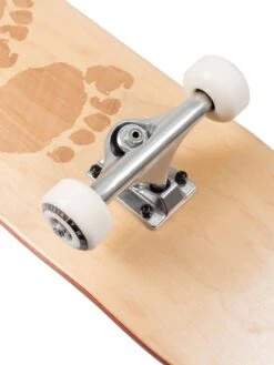Two Bare Feet 8" Laser Logo Canadian Maple Complete Skateboard -Surf Tide Motion laser logo skateboard 8 4