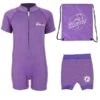 Deluxe Baby Swim Kit - Classic Wetsuit + Nappy Shorts + Bag (Lilac)