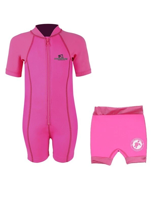 Essentials Baby Swim Kit - Lycra Arm Wetsuit + Nappy Shorts (Pink) 1 Essentials Baby Swim Kit - Lycra Arm Wetsuit + Nappy Shorts (Pink)