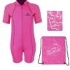 Essentials Baby Swim Kit - Lycra Arm Wetsuit + Swim Bag + Swim Towel (Pink)