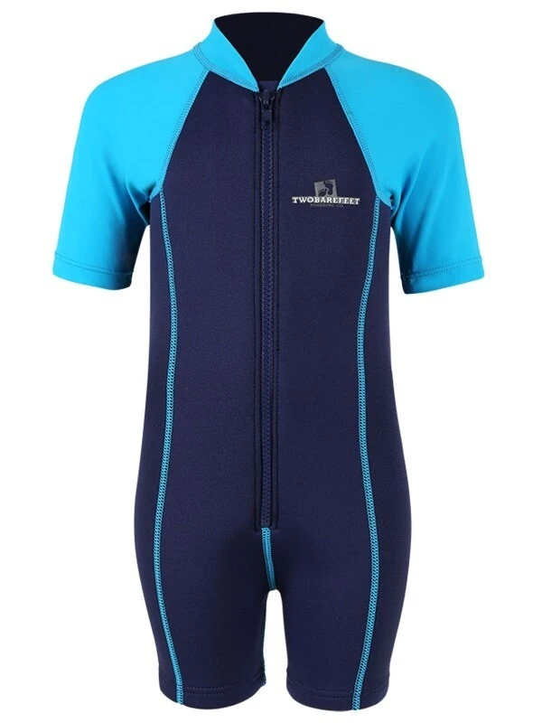 Premier Baby Swim Kit - Lycra Arm Wetsuit + Nappy Shorts + Towel + Bag (Aqua) - Image 2