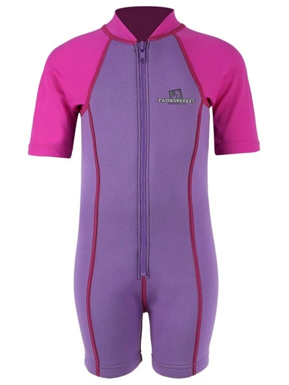 Deluxe Baby Swim Kit - Lycra Arm Wetsuit + Swim Nappy + Bag (Raspberry) 2 Deluxe Baby Swim Kit - Lycra Arm Wetsuit + Swim Nappy + Bag (Raspberry) - Image 2