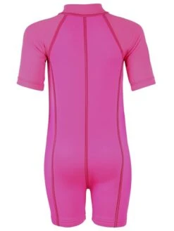 Premier Baby Swim Kit - Lycra Arm Wetsuit + Nappy Shorts + Towel + Bag (Pink) 7 Premier Baby Swim Kit - Lycra Arm Wetsuit + Nappy Shorts + Towel + Bag (Pink) -Surf Tide Motion lycra armed baby pink back 4