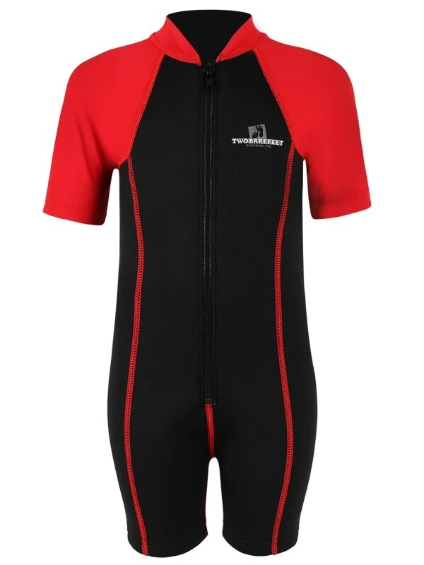 Deluxe Baby Swim Kit - Lycra Arm Wetsuit + Swim Nappy + Bag (Red) 2 Deluxe Baby Swim Kit - Lycra Arm Wetsuit + Swim Nappy + Bag (Red) - Image 2