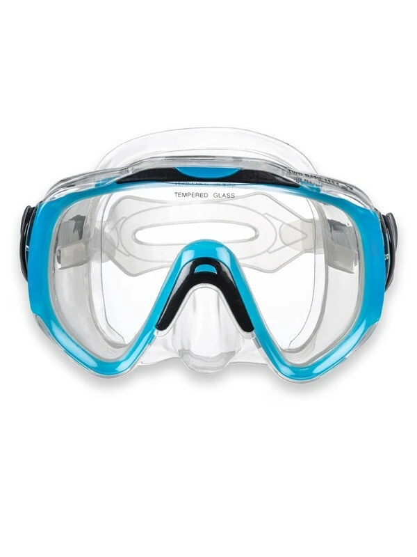 Two Bare Feet Adult Silicone Mask Set 2 XL (Aqua) 1 Two Bare Feet Adult Silicone Mask Set 2 XL (Aqua)