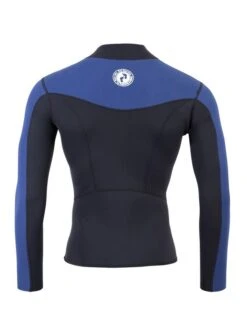 Two Bare Feet Mens Aspect Fleece Lined Zipless Thermal 2.5mm Superstretch Wetsuit Top & Pants Set (Black/Blue) -Surf Tide Motion m165yc 9