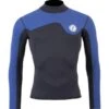 Two Bare Feet Mens Aspect Back Zip 2.5mm Wetsuit Jacket (Black/Blue)