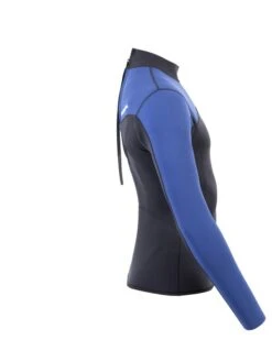 Two Bare Feet Mens Aspect Back Zip 2.5mm Wetsuit Jacket (Black/Blue) -Surf Tide Motion mens aspect back zip jacket black blue denim 7 1