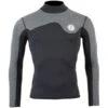 Two Bare Feet Mens Aspect Back Zip 2.5mm Wetsuit Jacket (Black/Grey)