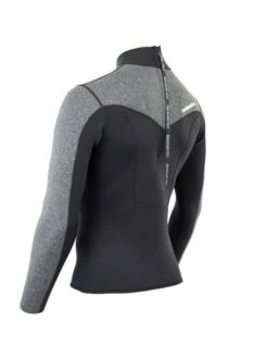 Two Bare Feet Mens Aspect Back Zip 2.5mm Wetsuit Jacket (Black/Grey) -Surf Tide Motion mens aspect back zip jacket black delta 4 5