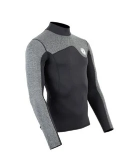 Two Bare Feet Mens Aspect Back Zip 2.5mm Wetsuit Jacket (Black/Grey) -Surf Tide Motion mens aspect back zip jacket black delta 8 5