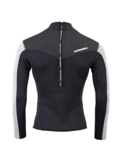 Two Bare Feet Mens Aspect Back Zip 2.5mm Wetsuit Jacket (Black/Grey/Grey) -Surf Tide Motion mens aspect back zip jacket black grey grey 5