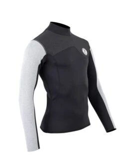 Two Bare Feet Mens Aspect Back Zip 2.5mm Wetsuit Jacket (Black/Grey/Grey) -Surf Tide Motion mens aspect back zip jacket black grey grey 8