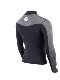 Two Bare Feet Mens Aspect Fleece Lined Zipless Thermal 2.5mm Superstretch Wetsuit Top (Black/Grey) 14 Two Bare Feet Mens Aspect Fleece Lined Zipless Thermal 2.5mm Superstretch Wetsuit Top (Black/Grey) -Surf Tide Motion mens aspect fleece lined thermal top black delta 6