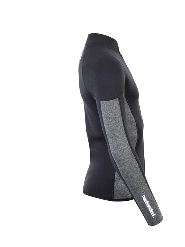 Two Bare Feet Perspective Full Zip 2.5mm Wetsuit Jacket (Black/Grey) 7 Two Bare Feet Perspective Full Zip 2.5mm Wetsuit Jacket (Black/Grey) - Image 7