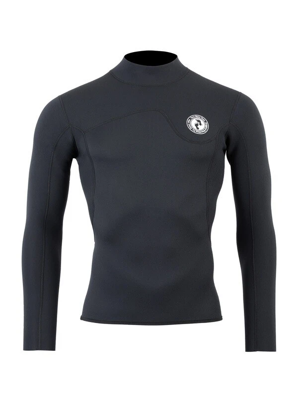 Two Bare Feet Mens Aspect Fleece Lined Zipless Thermal 2.5mm Superstretch Wetsuit Top (Black) 1 Two Bare Feet Mens Aspect Fleece Lined Zipless Thermal 2.5mm Superstretch Wetsuit Top (Black)