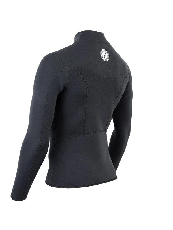 Two Bare Feet Mens Aspect Fleece Lined Zipless Thermal 2.5mm Superstretch Wetsuit Top (Black) 4 Two Bare Feet Mens Aspect Fleece Lined Zipless Thermal 2.5mm Superstretch Wetsuit Top (Black) - Image 4