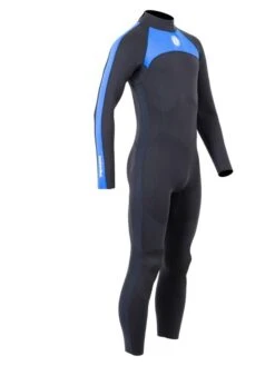 Two Bare Feet Flare 2.5mm Mens Superstretch Full Length Wetsuit (Blue) -Surf Tide Motion mens flare full blue 8