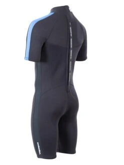 Two Bare Feet Flare 2.5mm Mens Superstretch Shorty Wetsuit (Blue) -Surf Tide Motion mens flare shorty blue 4