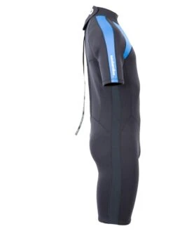 Two Bare Feet Flare 2.5mm Mens Superstretch Shorty Wetsuit (Blue) -Surf Tide Motion mens flare shorty blue 7