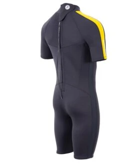 Two Bare Feet Flare 2.5mm Mens Superstretch Shorty Wetsuit (Yellow) -Surf Tide Motion mens flare shorty yellow 6
