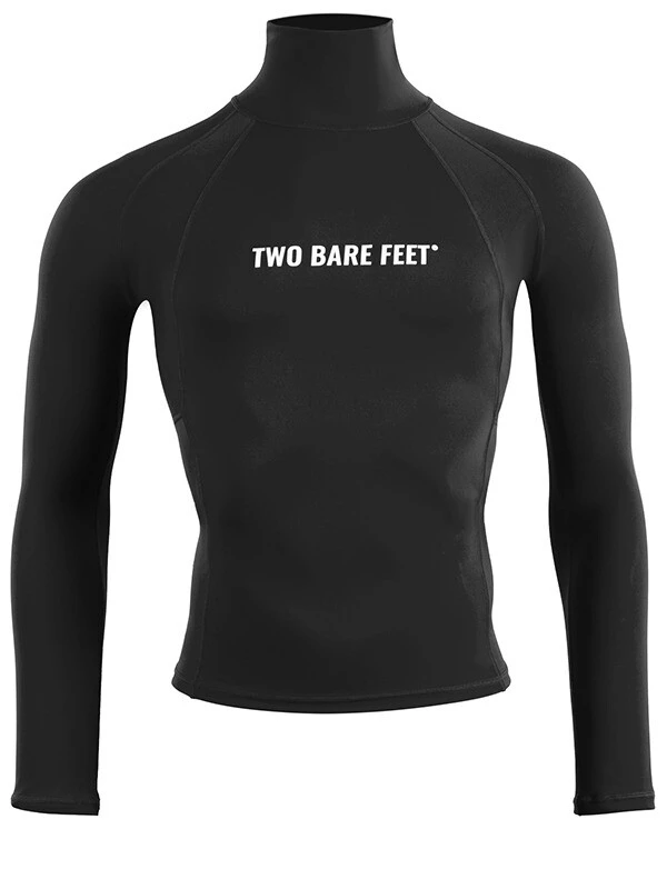 Two Bare Feet Adults Long Sleeve Rash Vest (Black) 1 Two Bare Feet Adults Long Sleeve Rash Vest (Black)