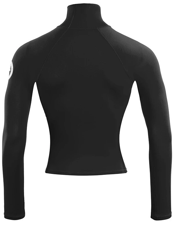 Two Bare Feet Adults Long Sleeve Rash Vest (Black) 5 Two Bare Feet Adults Long Sleeve Rash Vest (Black) - Image 5