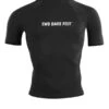 Two Bare Feet Adults Short Sleeve Rash Vest (Black)