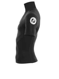 Two Bare Feet Adults Short Sleeve Rash Vest (Black) -Surf Tide Motion mens short sleeve black 3