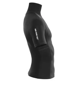 Two Bare Feet Adults Short Sleeve Rash Vest (Black) -Surf Tide Motion mens short sleeve black 7