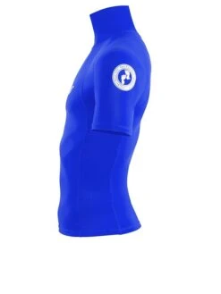 Two Bare Feet Adults Short Sleeve Rash Vest (Blue) -Surf Tide Motion mens short sleeve blue 3