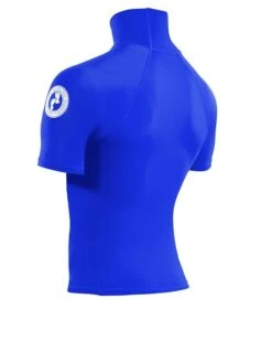 Two Bare Feet Adults Short Sleeve Rash Vest (Blue) -Surf Tide Motion mens short sleeve blue 4