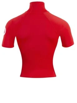 Two Bare Feet Adults Short Sleeve Rash Vest (Red) -Surf Tide Motion mens short sleeve red 5