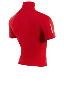 Two Bare Feet Adults Short Sleeve Rash Vest (Red) -Surf Tide Motion mens short sleeve red 6
