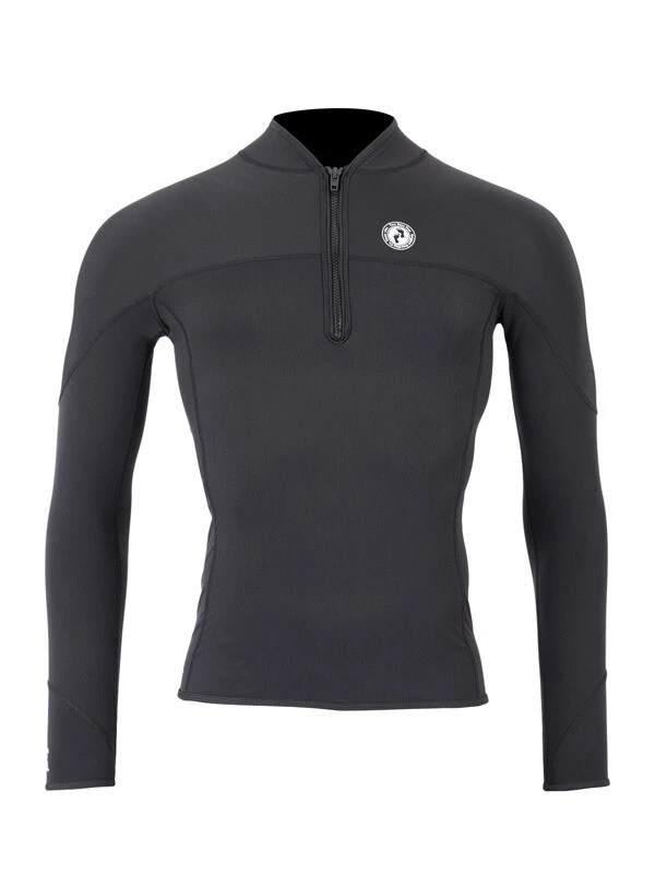 Two Bare Feet Mens Thermal Quarter Zip Watersports Fleece 1 Two Bare Feet Mens Thermal Quarter Zip Watersports Fleece