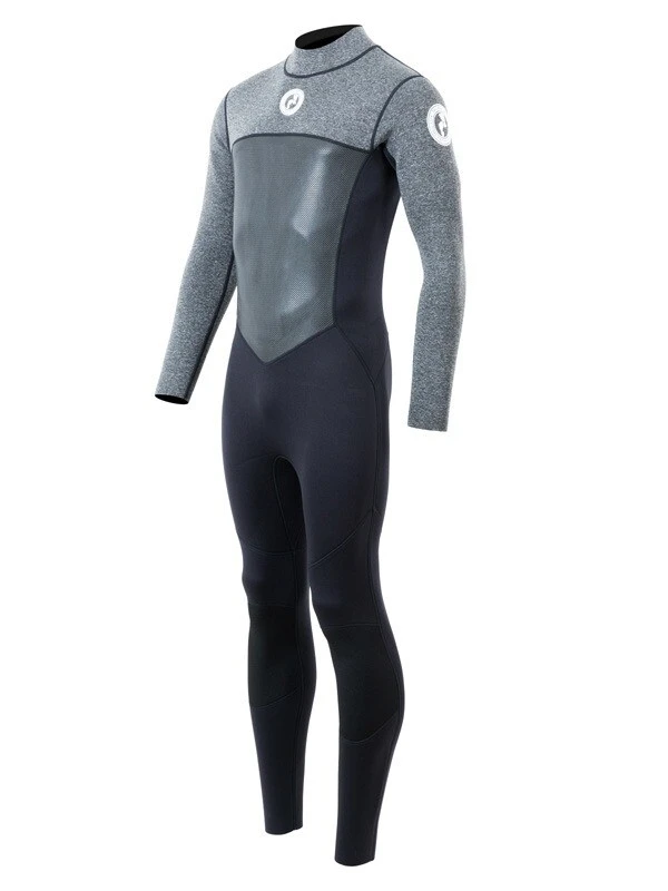 Two Bare Feet Thunderclap Pro 3/2mm Mens Wetsuit (Black/Delta Grey) 2 Two Bare Feet Thunderclap Pro 3/2mm Mens Wetsuit (Black/Delta Grey) - Image 2