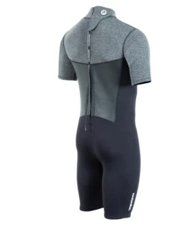 Two Bare Feet Thunderclap Pro 3/2mm Mens Shorty Wetsuit (Black/Delta Grey) -Surf Tide Motion mens thunderclap pro shorty delta 6